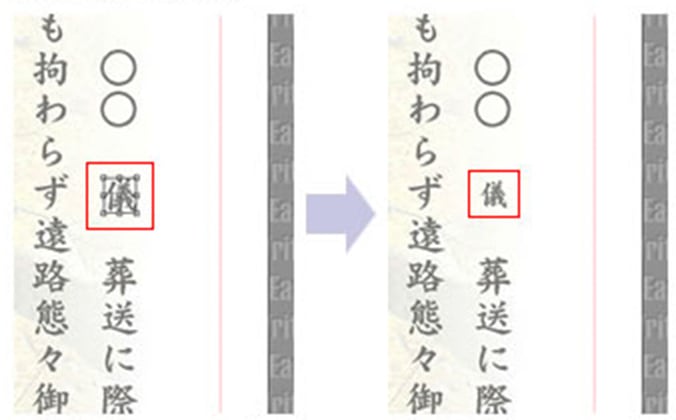 1文字単位での編集